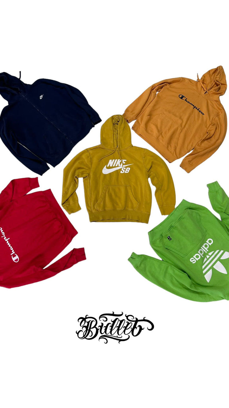 Box 25 pezzi felpe sport brand