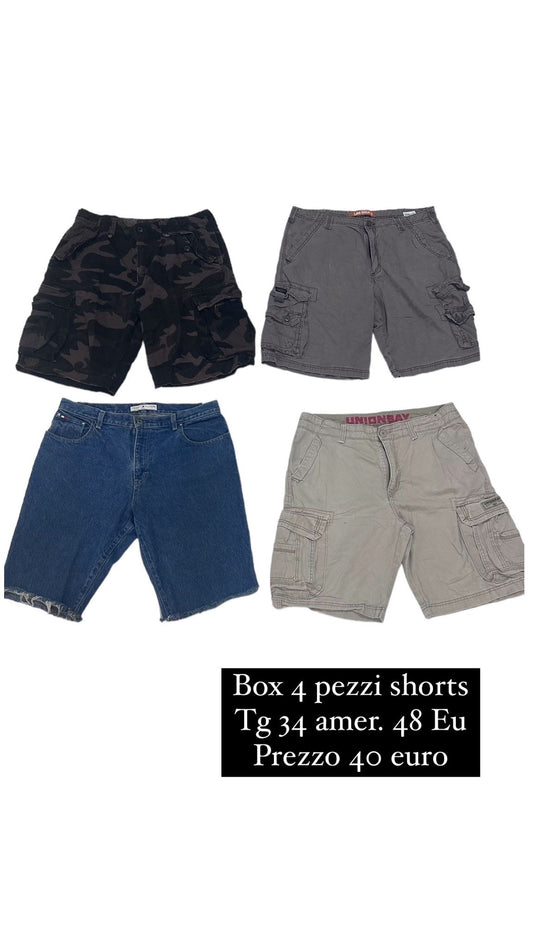 Box 4 pezzi Shorts