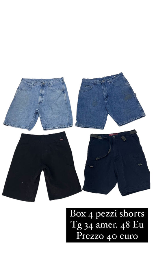 Box 4 pezzi Shorts