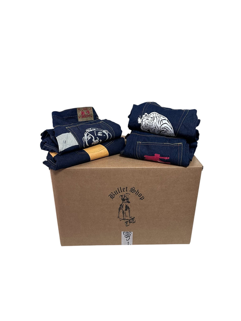 Jeans baggy Evisu 
Box 10 pezzi