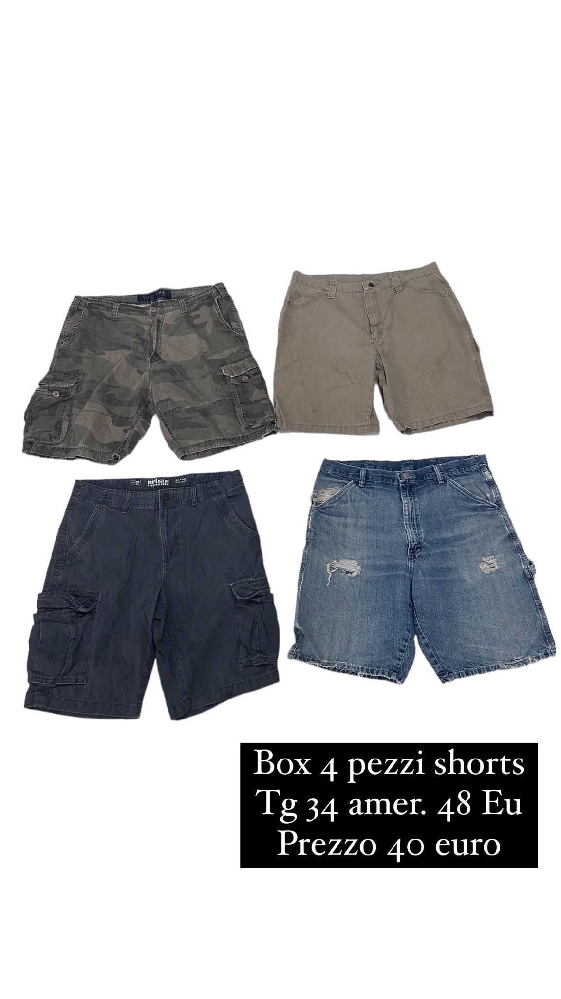 Box 4 pezzi Shorts