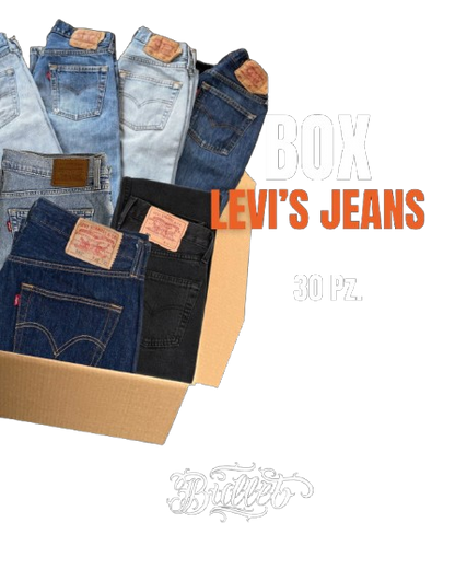 Box 30 jeans Levi's usati second hand Grado A — Bullet Shop