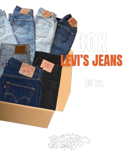 Box 30 jeans Levi's usati second hand Grado A — Bullet Shop
