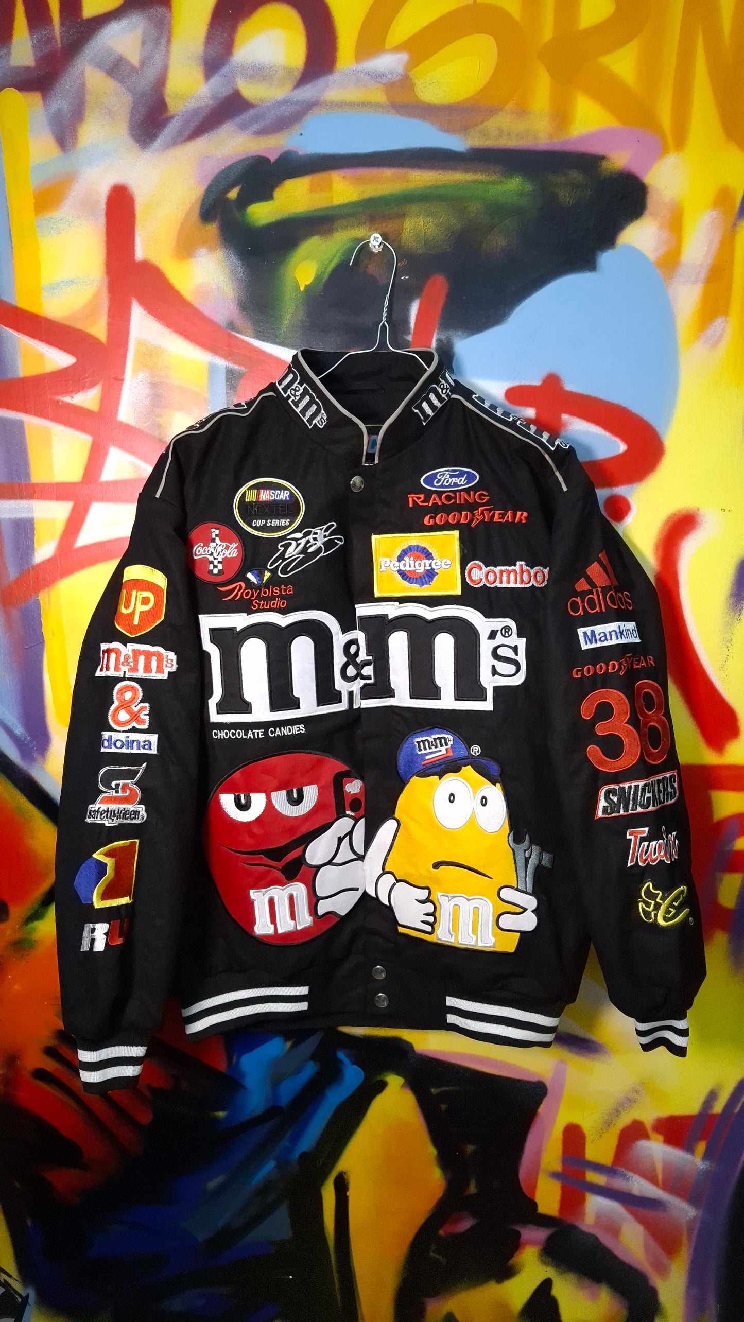 Box 10 pieces nascar jackets M&M's, Ferrari, RedBull e Pepsi