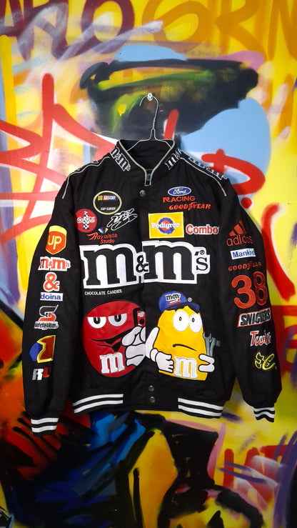 Box 10 pieces nascar jackets M&M's, Ferrari, RedBull e Pepsi